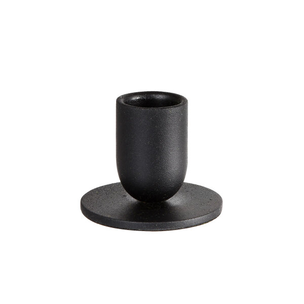 Kerzenhalter Totem 57 x 43 mm, schwarz, Metall