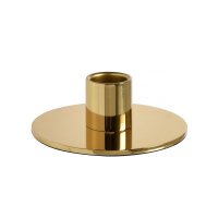 Kerzenhalter Tide Ø 95 x 35 mm, gold, Metall