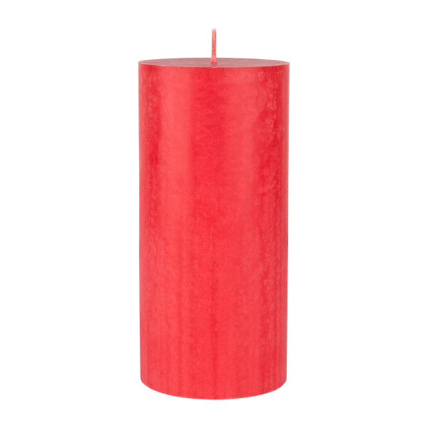 Stumpenkerzen 100% stearin 150 x Ø 70 mm, ca. 50h  rot (VPE 12 St.)
