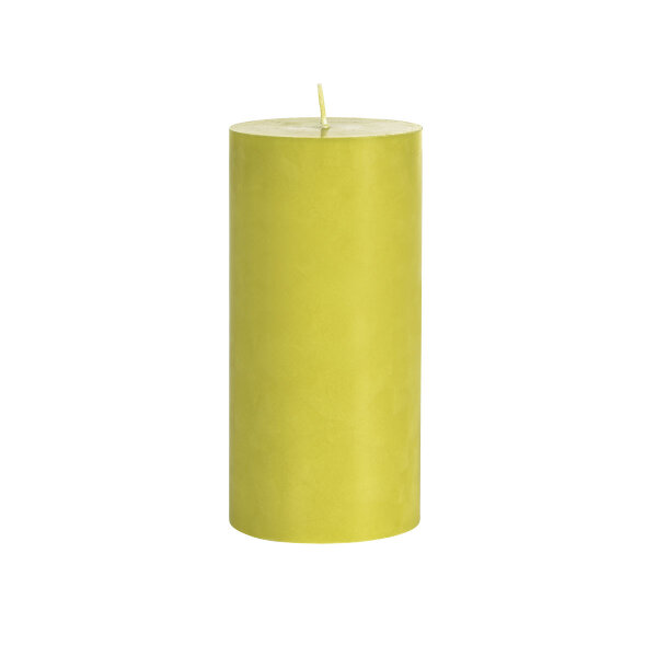 Stumpenkerzen 100% stearin 150 x Ø 70 mm, ca. 50h  kiwi (VPE 12 St.)
