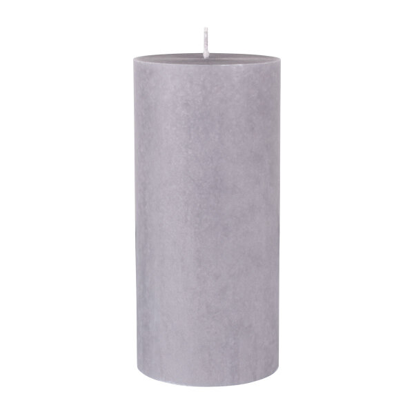 Stumpenkerzen 100% stearin 150 x Ø 70 mm, ca. 50h  granite grey (VPE 12 St.)