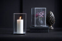 Stumpenkerzen 100% stearin 150 x Ø 70 mm, ca. 50h  granite grey (VPE 12 St.)