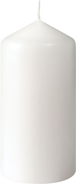 Stumpenkerzen 100 x Ø 50 mm, ca. 20 h weiß (VPE 60 St.)