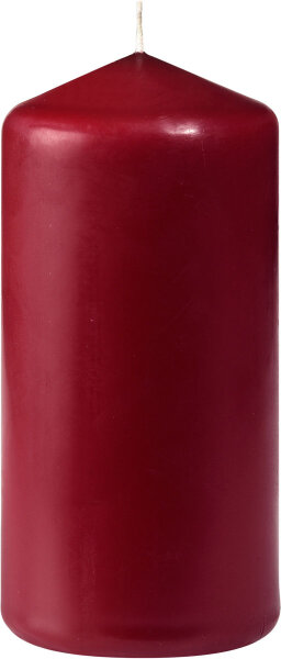 Stumpenkerzen 100 x Ø 50 mm, ca. 20 h bordeaux (VPE 60 St.)