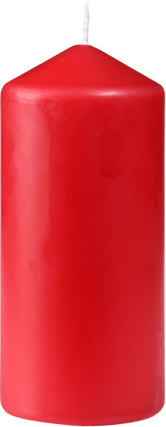 Stumpenkerzen 130 x Ø 60 mm, ca. 40h rot (VPE 12 St.)