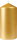 Stumpenkerzen matt 150 x Ø 70 mm, ca. 50h matt gold (VPE 12 St.)
