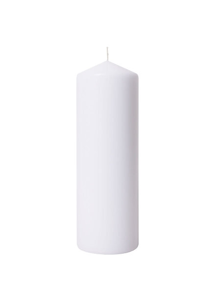Stumpenkerzen 300 x Ø 100 mm, ca. 200h weiß (VPE 4 St.)