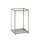 Kerzenhalter für Stumpenkerzen Noble 220 x 140 mm, silber, Glas  (VPE 2 St.)