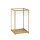 Kerzenhalter für Stumpenkerzen Noble 220 x 140 mm, gold, Glas (VPE 2 St.)