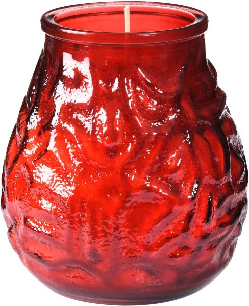 Kerzengläser Venezia 100 x Ø 100 mm, ca. 70h rot (VPE 12 St.)