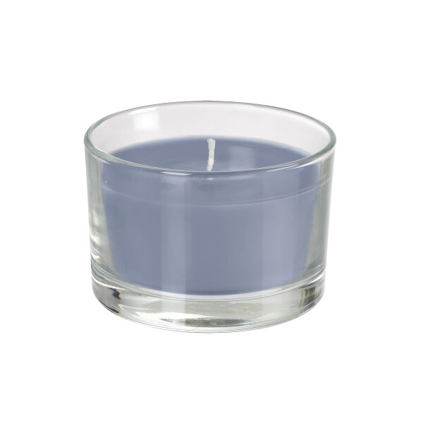 Kerzengläser Ibiza 58 x Ø 85 mm, ca. 18h steel blue (VPE 12 St.)