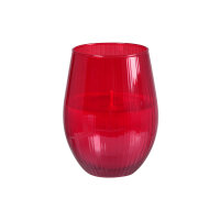 Kerzengläser Ritz 125 x Ø 76 mm, ca. 55h rot...