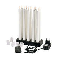 LED SpitzkerzenSet, kabellos, wiederaufladbar 10er LED...