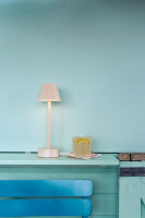 LED Lampen, kabellos, wiederaufladbar Zelda, 33 cm x Ø 10,9 cm, soft pink (VPE 6 St.)