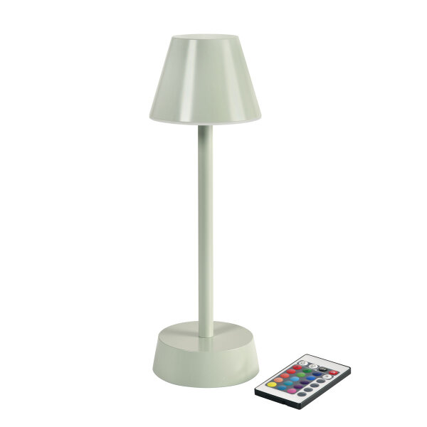 LED Lampen, kabellos, wiederaufladbar Zelda, 33 cm x Ø 10,9 cm, pistachio (VPE 6 St.)