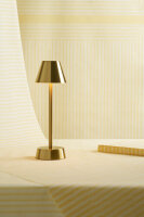 LED Lampen, kabellos, wiederaufladbar Zelda, 33 cm x Ø 10,9 cm, brass (VPE 6 St.)