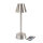 LED Lampen, kabellos, wiederaufladbar Zelda, 33 cm x Ø 10,9 cm, silber (VPE 6 St.)
