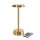 LED Lampen, kabellos, wiederaufladbar Nour, 26 cm x Ø 11,8 cm, brass (VPE 6 St.)