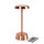LED Lampen, kabellos, wiederaufladbar Nour, 26 cm x Ø 11,8 cm, rose gold (VPE 6 St.)