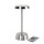 LED Lampen, kabellos, wiederaufladbar Nour, 26 cm x Ø 11,8 cm, silber (VPE 6 St.)
