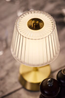 LED Lampen, kabellos, wiederaufladbar Jay, 22 cm x Ø 12 cm, brass (VPE 6 St.)