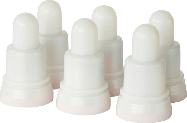 LED Sets, wiederaufladbar Ersatz, 6er 70 x Ø 40 mm, warm white & multicolour (VPE 6 St.)