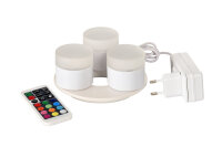 LED Mini Lamp, wiederaufladbar 3er 48 x Ø 50 mm,...
