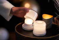 LED Mini Lamp, wiederaufladbar 3er 48 x Ø 50 mm, Multicolour incl warm white (VPE 1 St.)