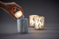 LED Mini Lamp, wiederaufladbar 8er 48 x Ø 50 mm, Multicolour incl warm white (VPE 1 St.)
