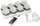 LED Mini Lamp, wiederaufladbar 8er 48 x Ø 50 mm, Multicolour incl warm white (VPE 1 St.)