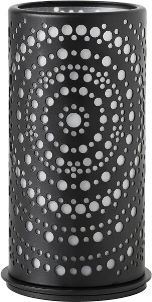 Kerzenhalter für LED Sets Billy 140 x 75 mm, schwarz, Metall (VPE 4 St.)