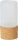 Kerzenhalter für LED Sets Hope 140 x 70 mm, braun/weiß, Glas (VPE 4 St.)