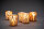 Kerzenhalter für LED Sets Shimmer 100 x 80 mm, sand, Glas (VPE 6 St.)