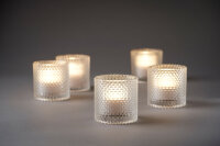 Kerzenhalter für LED Sets Calm 80 x 80 mm, clear (VPE 6 St.)
