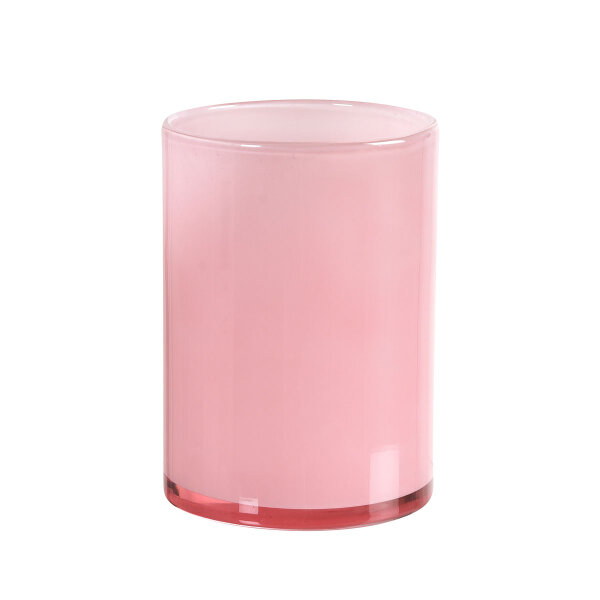 Kerzenhalter für LED Sets Silky 115 x 85 mm, pink, Glas (VPE 4 St.)