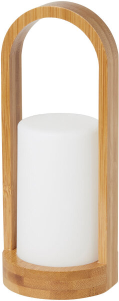 Kerzenhalter Good Concept LED Klicksystem Easy 240 x 100 mm, Bambus, weiß (VPE 4 St.)