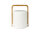 Kerzenhalter Good Concept LED Klicksystem Sibling 148 x 108 mm, Bambus, weiß (VPE 4 St.)