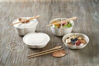 Schale 500 ml, Bagasse 160x149x45 mm (Farbe: Weiß /...