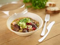 Classic Bowl 1000 ml - uncoated 194x194x60 mm (Farbe: Braun / Material: Bagasse) (VPE 320 St.)