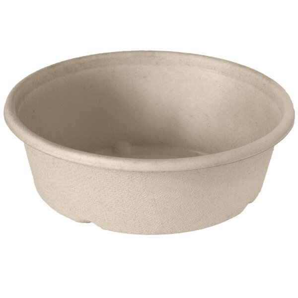 Classic Bowl 900 ml - coated 194x194x53 mm (Farbe: Braun / Material: Bagasse BAT/PLA-coated) (VPE 160 St.)