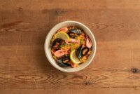 Classic Bowl 900 ml - coated 194x194x53 mm (Farbe: Braun / Material: Bagasse BAT/PLA-coated) (VPE 160 St.)