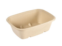 Bagasse Bowl CUBE RECTANGULAR 1200 ml 214x159x70 mm...