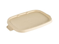 Bagasse Deckel CUBE RECTANGULAR 900/1200 ml 249x167x13 mm...