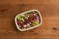 Cube Bowl  800 ml - coated 249x172x30 mm (Farbe: Braun / Material: Bagasse PBAT/PLA-coated) (VPE 160 St.)