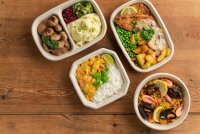 Cube Bowl  800 ml - coated 249x172x30 mm (Farbe: Braun / Material: Bagasse PBAT/PLA-coated) (VPE 160 St.)