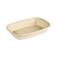 Cube Bowl  1200 ml - coated 249x172x45 mm (Farbe: Braun /...