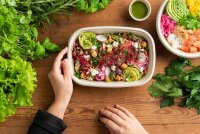 Cube Bowl  1200 ml - coated 249x172x45 mm (Farbe: Braun /...