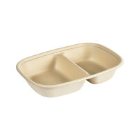Cube Bowl 2-geteilt 400/500 ml - coated 249x172x45 mm...