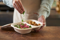 Bagasse Box Shield 1200 ml 426x304x57 mm (Farbe: Braun /...