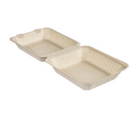 Clamshell 1000 ml - uncoated 223x200x85 mm (Farbe: Braun...